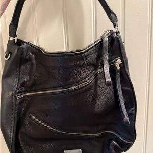 Marc by Marc Jacobs Zip Leather Black Hobo